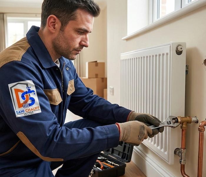 Plombier à la Gorgue remplacent un radiateur de chauffage